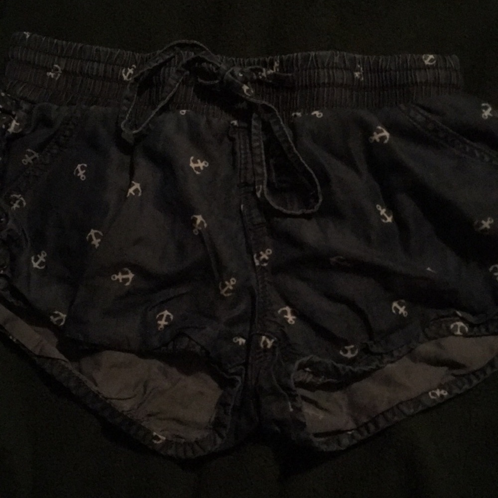 navy blue shorts and sky blue shorts